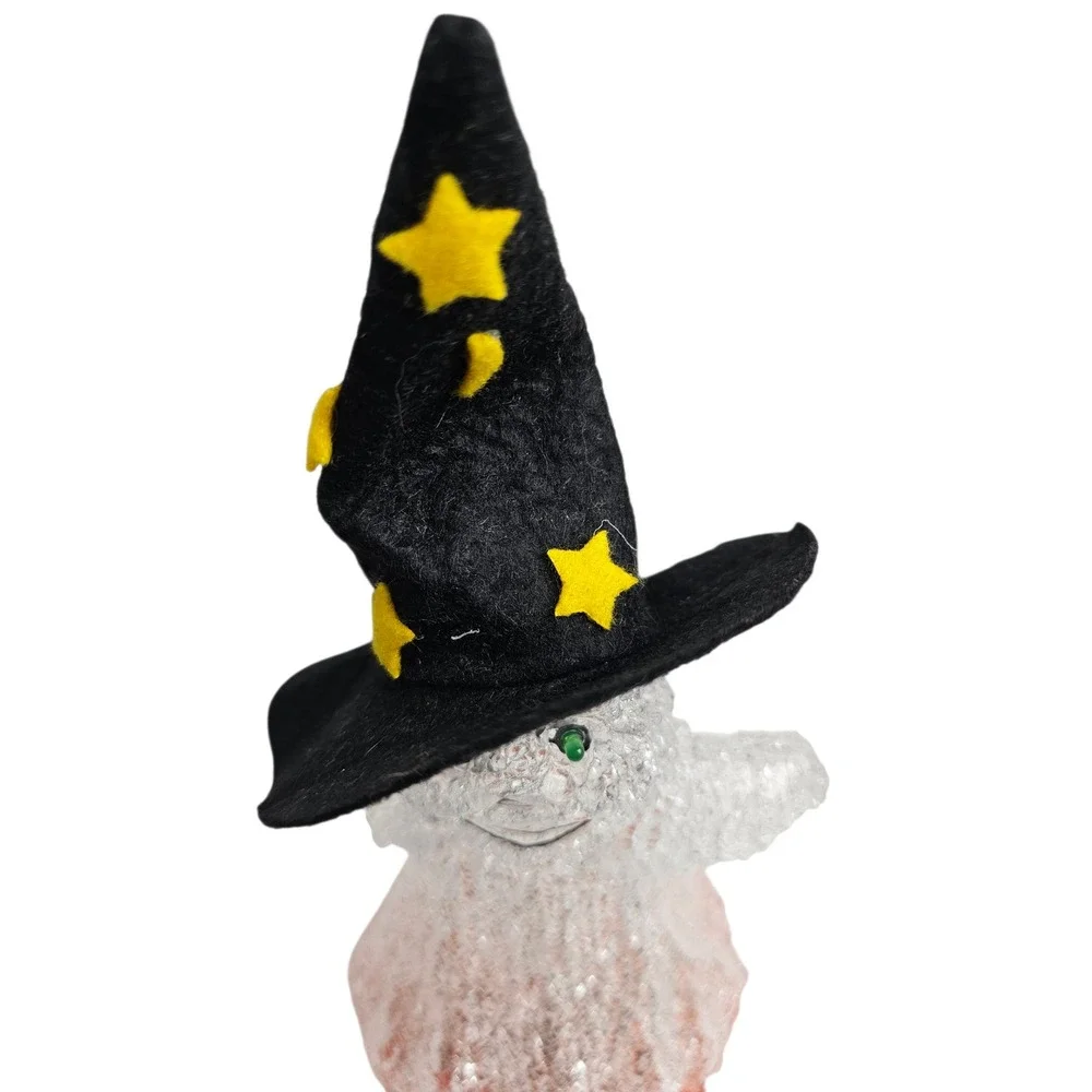 Halloween Ghost Pumpkin Witch Hat Light Up‎ Decoration Figurine